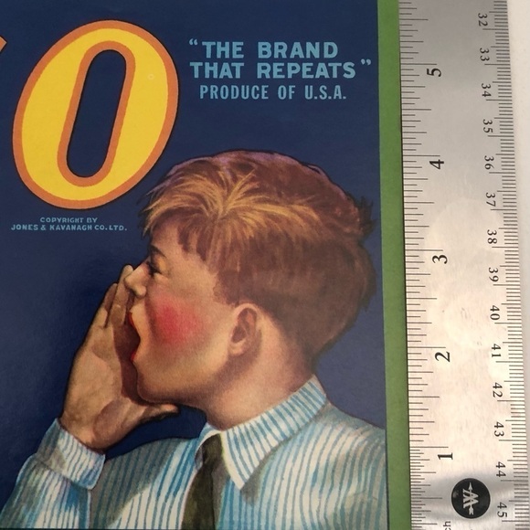 VTG Ekco Brand Cantaloupes Crate Label - California - Picture 2 of 3